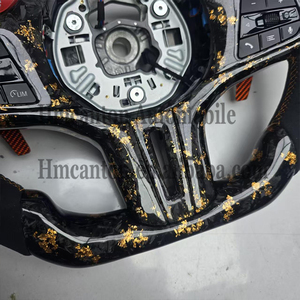 <b>Spot</b> Goods Forged Carbon Fiber Alcantara <b>LED</b> Steering Wheel for BMW G Series M3 G20 G30 G80 M4 G82 M5 CS Car Steering Wheel - Product Image 6