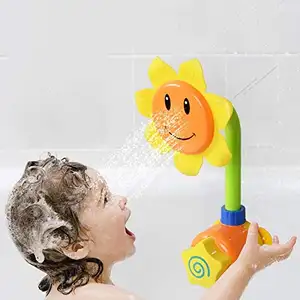 野莓热卖儿童最佳婴儿沐浴玩具有趣互动向日葵淋浴喷水浴缸玩具
