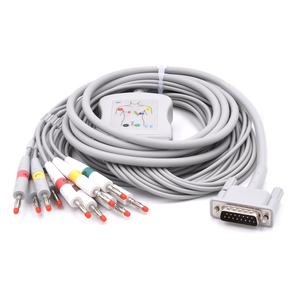 สายเคเบิล EKG 12ตะกั่วฟิลลิปส์สายเคเบิล ECG เข็ม M2461A 3.0 DIN สำหรับ M1770A M1771A M1772A - Product Image 1