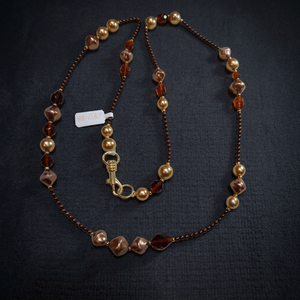 Collar Hecho a Mano con Perlas y Piedras Italianas # 183 - Product Image 3