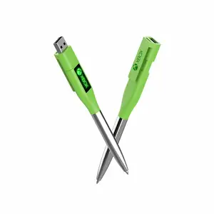 wholesale customize pen drive mini metal usb flash Portable Pen Design USB Memory Stick laser and led light pen