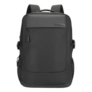 Sıcak şık polyester laptop çantaları sırt çantası erkek iş su geçirmez okul çantaları seyahat mochila usb laptop sırt çantası