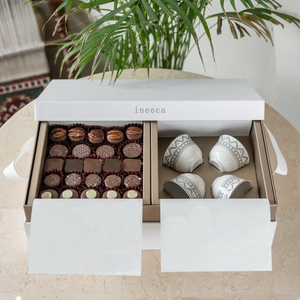Caja de Regalo Portátil para Pastelería, Postres, Té, Chocolate, Dulces, Frutos Secos, Café, con Asa - Product Image 3