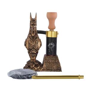 Ensemble de narguilé <span class=keywords><strong>en</strong></span> <span class=keywords><strong>verre</strong></span> pyramide pharaonique égyptienne, coffret cadeau de luxe, fumoir, chicha, shisha - Product Image 4