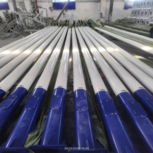 Poteaux d'éclairage routier municipaux de 6 à 12 mètres, poteaux octogonaux coniques, lampadaires à haut mât galvanisés à chaud pour travaux d'ingénierie - Product Image 1