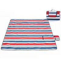 Dropshipping Bsci China wholesale travel waterproof blanket printing fleece picnic mat