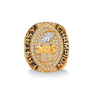 Bague de championnat de football fantastique personnalisée plaquée or rose, trophée de récompense du champion FFL - Product Image 6