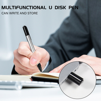 Pulpen Hadiah Perusahaan Ballpoint Flashdisk USB 128MB Pendrive 32gb 64gb Memory Stick Portabel Key Stylus Touch Pen Flashdisk