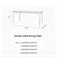 Table à manger en bois massif sans jointure, pieds coniques en noyer, grande table de réunion incurvée organique