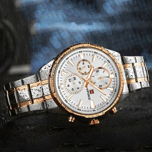 NAVIFORCE 9089 Montre Classique Ornée Haut de Gamme Nouveau Design Vente en Gros Direct Usine en Stock Montres à Quartz pour Hommes Bracelet en Acier - Product Image 2