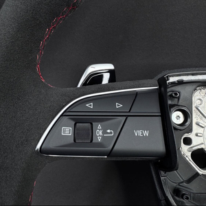 Volant de luxe en fibre de carbone et daim compatible avec <span class=keywords><strong>Audi</strong></span> A8 D5 Standard 2018-2026 - Product Image 3