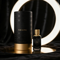 Flacon de parfum en verre vide de luxe personnalisé de 30 ml et 50 ml, boîte cylindrique ronde en carton, emballage en tube de papier, sac en papier pour parfum