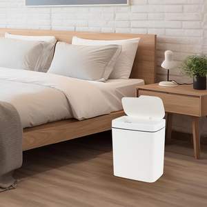 Vente en gros de poubelles de luxe pour la maison, 15L 18L, poubelle en plastique avec capteur de mouvement, poubelle automatique - Product Image 6