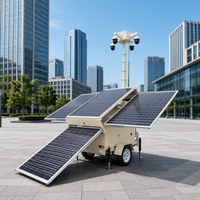 Nouvelle Offre Spéciale : Tour d'éclairage hydraulique solaire portable avec panneaux solaires pour remorque