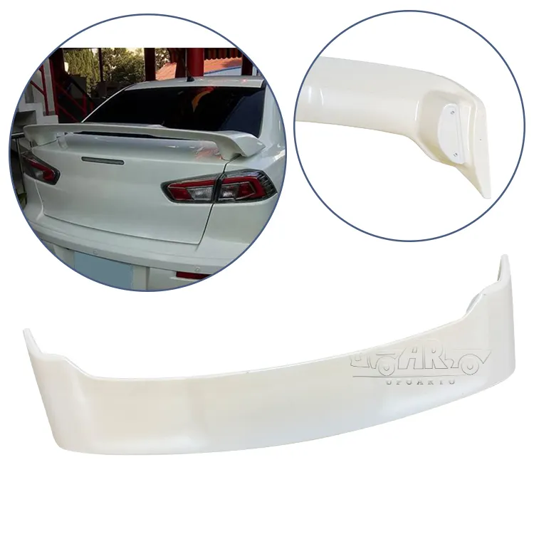 Spoiler traseiro da fábrica para peças automotivas, abs, fibra de carbono, estilo original, para mitsubishi lancer ex 2008 2009 2010 2011 - 2014 2015