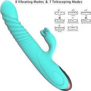 यूब रिचार्जेबल खरगोश कान वाइब्रेटर वाटरप्रूफ वयस्क महिला पुरुषों के लिए जोड़े नरम संवेदी उपहार - Product Image 4