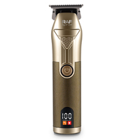 Tondeuse à cheveux électrique RAF 3W, rechargeable par USB, lame réglable, 4 peignes de guidage, autonomie de 180 minutes, écran LED, kit de toilettage professionnel