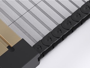 ประตูบานเลื่อน Trackless Plisse <span class=keywords><strong>มุ้ง</strong></span>กันยุงตาข่าย<span class=keywords><strong>จีบ</strong></span>พับตาข่ายประตูหน้าจอพับเก็บได้ - Product Image 3