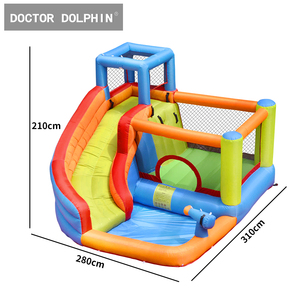 Nhà máy tùy biến trẻ em bouncy nhà <span class=keywords><strong>Inflatable</strong></span> nhảy lâu đài công viên nước lâu đài bouncy với Slide - Product Image 3