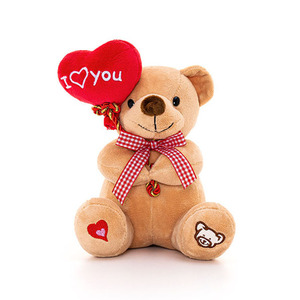 Custom Red Heart love Valentine's Day Teddy Bear Soft Plush Toy Stuffed Animal Wedding Gift Bedtime <b>Dolls</b> with PP Cotton Filling - Product Image 6
