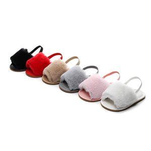 Summer <b>Slippers</b> Girls <b>Boys</b> First Walker Newborn Infant Soft Sole Baby Sandals Baby Girls Shoes Sweet Fancy Cute Furry <b>Slippers</b> - Product Image 5