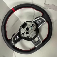 Volant en cuir noir avec surpiqûres les plus populaires pour Volkswagen Mk7 Mk6 Mk5 Mk4 Gti Polo GTR Passat Cc R-line