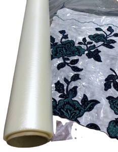 Película de Embalaje de PVA Transparente, Suave, No Tóxica, Soluble en Agua, de Entrega Rápida al por Mayor, <span class=keywords><strong>Siker</strong></span> XKJ006 para Bordado - Product Image 1