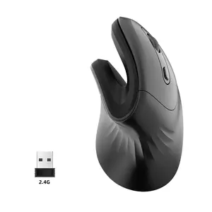Hot deal personalizado mudo Ergonómico 125Hz ABS óptico 2,4G ratón inalámbrico para PC y uso de jugadores