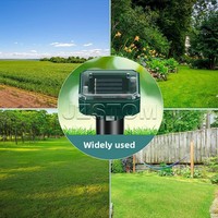 Répulsif Solaire Ultrasonique Électronique Anti-Rongeurs et Serpents, Dispositif de Contrôle des Nuisibles et des Oiseaux pour l'Agriculture et le Jardinage