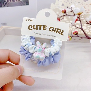 2 pcs/sसेट प्यारे पशु लोचदार बाल-बाल संबंध और स्क्रोधी लड़कियों के सामान-रबर बैंड - Product Image 5