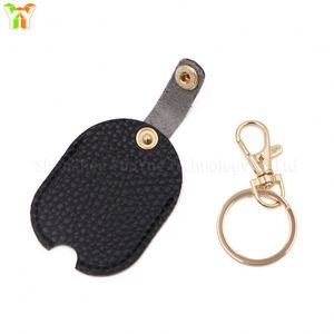 Available Litchi Leather Access Card Holder <b>Key</b> Cover <b>for</b> Car <b>Keys</b> Protective Case Fashion Keyring Card Bag Keychain - Product Image 3