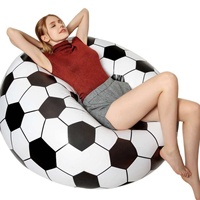 Canapé-lit gonflable en PVC pliable et inclinable personnalisable avec coussin intégré et pompe, résistant aux perforations, pour l'extérieur, le salon et la chambre