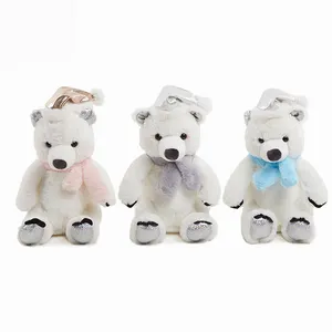 2023 yeni tasarım sıcak satış özel sevimli beyaz ayı dolması hayvan peluş beyaz dolması oyuncak ayılar peluş yumuşak oyuncaklar
