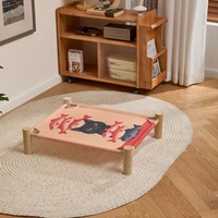 Lit pour animaux de compagnie portable et imperméable, lit pour chat et chien, hamac en bois d'été pour petits animaux, accessoires pour animaux de compagnie