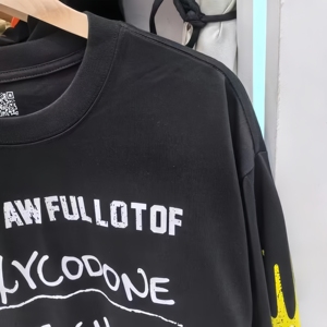 Sudadera con Capucha Personalizada OEM con Estampado Gráfico de Ángel para Hombre, Sudadera Térmica con la Frase 'That's a Awful Lot <span class=keywords><strong>of</strong></span> Cough Syrup' - Product Image 4
