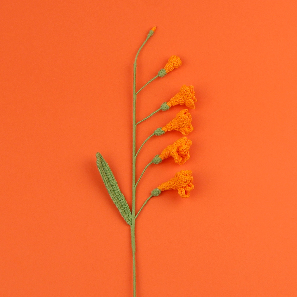 Moe four freesia 6 flowers-orange