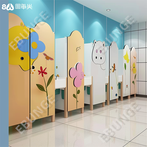 Thiết kế hiện đại New <span class=keywords><strong>HPL</strong></span> nhỏ gọn Laminate cho trẻ em nhà vệ sinh phân vùng buồng - Product Image 5