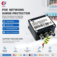 Dispositif de protection contre les surtensions extérieur 48V SPD 10/100/1000Mbps 16 ports, service de personnalisation ODM/OEM avec logo pour panneau de commande et salle informatique