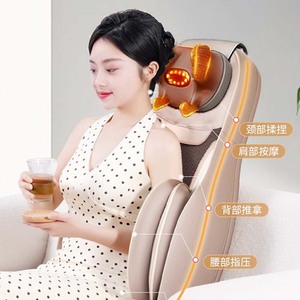 Massage Cushion Neck Back Waist Kneading Airbags USB Rechargeable PU Leather Multi Functional Massage <b>Pad</b> - Product Image 2