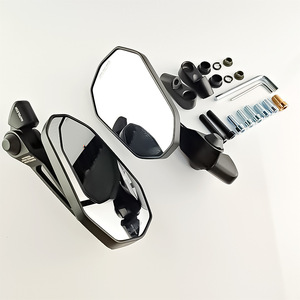 Espejo Retrovisor para Motocicleta Qiangye, Negro, Ajustable, Universal, Pieza de Modificación - Product Image 4