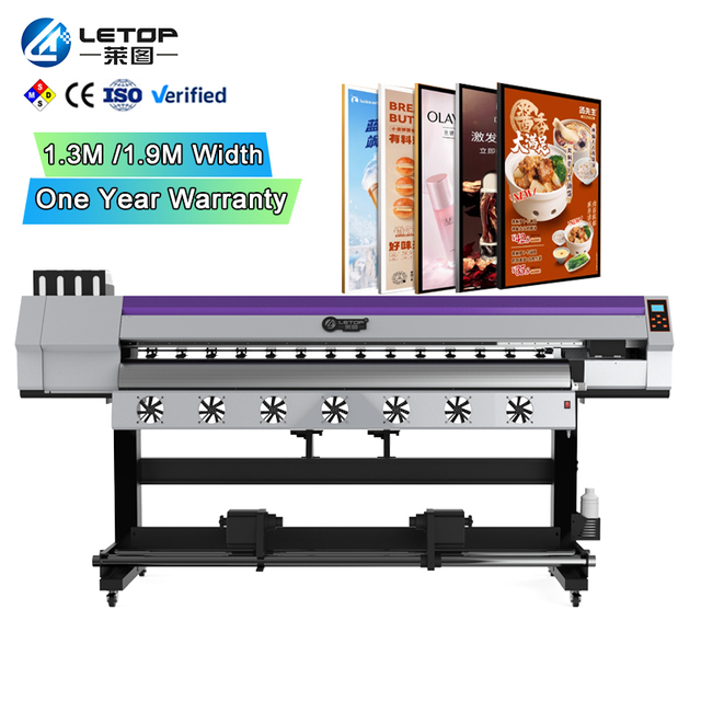 LETOP 1.9m 1.6m I3200 Single Head Digital Large Format Eco Solvent Printer