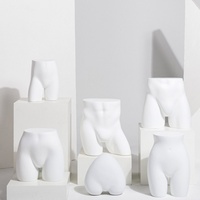 Mannequin de présentation de comptoir pour sous-vêtements, culottes, bikinis et maillots de bain, modèle de torse et de hanches féminin blanc pour usage commercial
