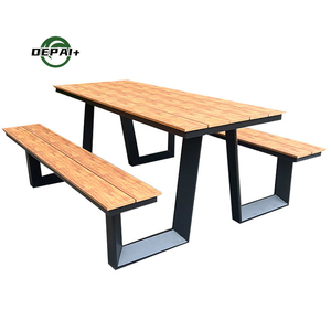 Set da Pranzo per Esterni Personalizzato <span class=keywords><strong>con</strong></span> Tavolo <span class=keywords><strong>e</strong></span> Panchina in Legno per Picnic <span class=keywords><strong>e</strong></span> Caffè - Product Image 3