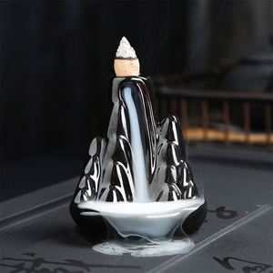 Venta al por mayor de esmalte de cerámica, soporte para quemador de incienso de flujo Mini incensario quemador de incienso de cerámica de Buda/ - Product Image 2