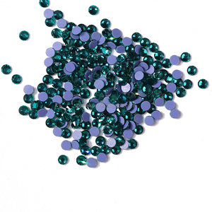 Zk Màu Xanh Zircon SS36-SS30 Có Thể Giặt Thủy Tinh Rhinestone Tinh Thể Nhiệt Cố Định Rhinestone Phẳng Trở Lại Quần Áo Phụ Kiện Tự Làm Trang Trí - Product Image 4