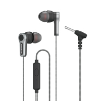 Headphone In-Ear Stereo Somostel Berkabel dengan Mikrofon, Kontrol In-line untuk Ponsel