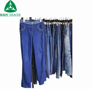Estilo coreano usado roupas velhas roupas para vender calças jeans de boa qualidade