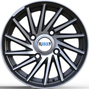 Flrocky 13 Polegadas Roda Do Carro OEM PCD 4X114.3 4 Furos 13X5.5J Roda 28mm Offset CB 67.1-73.1 Com Marrom