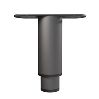 Pieds de support de cadre de lit en fer extensible en forme de T réglables pour le matériel de jambe de meubles de cuisine de salon