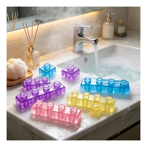 Transparent TPR Cubes Preschool Education <b>Toy</b> Soft Stacker Home Daycare Creative Engineering Starter Learning <b>Tool</b> - Product Image 2